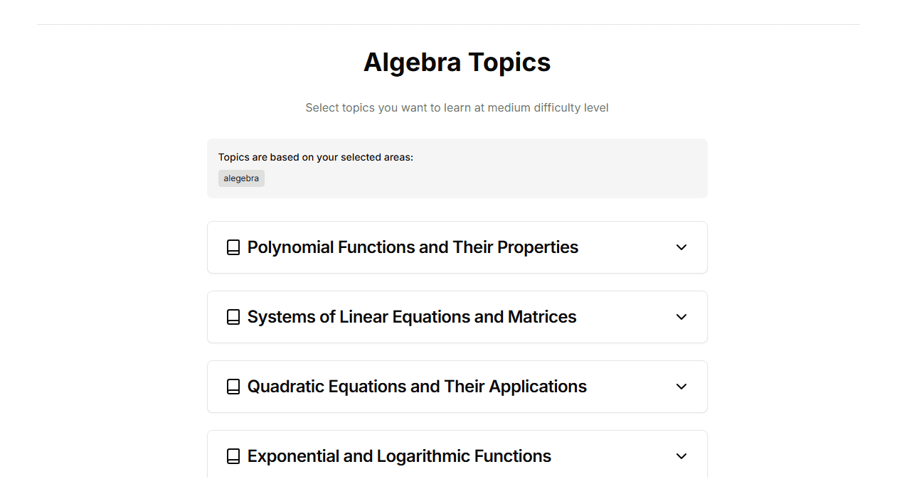 Learning Topics